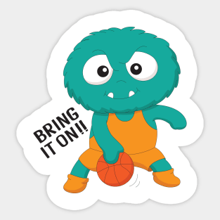 bring it on basketball Sticker